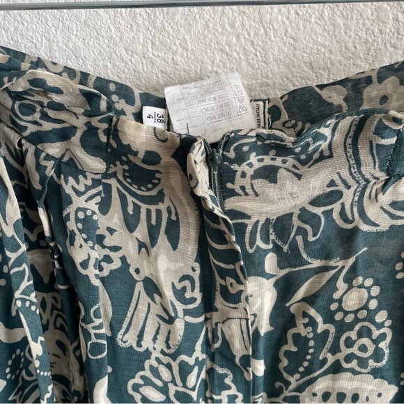 Vintage Giorgio Armani Linen Viscose Sheer Floral Pants - Picture 2 of 8